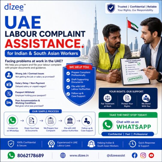 UAE Labour Complaint Assistance for Indian & South Asian Workers